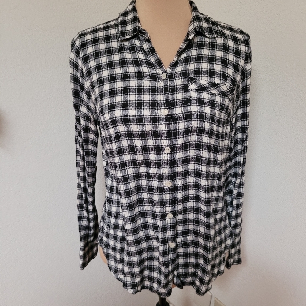 Lucky Brand Black and White Flannel